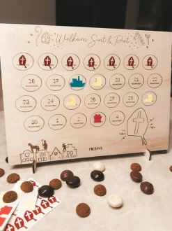 Online Aftelkalender sinterklaas | Hout DAMES Overige Accessoires|Overige Accessoires