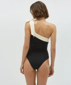 Best Badpak Azine | Black creme white | DAMES Zwemkleding|Zwemkleding