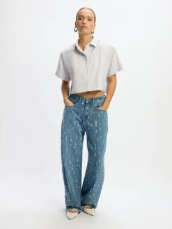 Best Balloon jeans Emma | Blue denim | DAMES Broeken