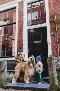 Outlet Beanie | Stripe brown | Sproet & Sprout Mutsen, Sjaals & Handschoenen