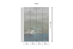 New Behang Abstract | Blauw Behang