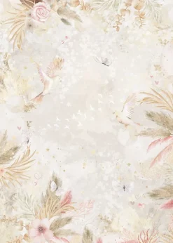 New Behang Boho Feathers Sprookjes|Dieren