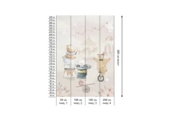 Discount Behang Circus | Pastel Dieren|Behang