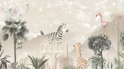 Hot Behang Desert Animals | Taupe Dieren|Behang