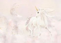 New Behang Dreamy unicorn | Roze Sprookjes|Dieren
