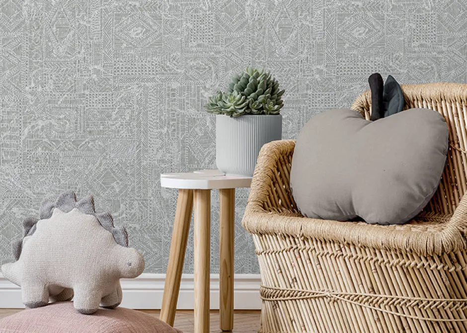 New Behang Ethnic nights | Blauw Behang