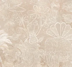 New Behang Happy Days | Beige Behang|Bloemen