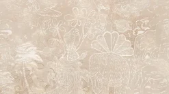 New Behang Happy Days | Beige Behang|Bloemen