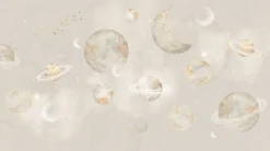 Discount Behang Pastel Planets | Beige Ruimte|Behang