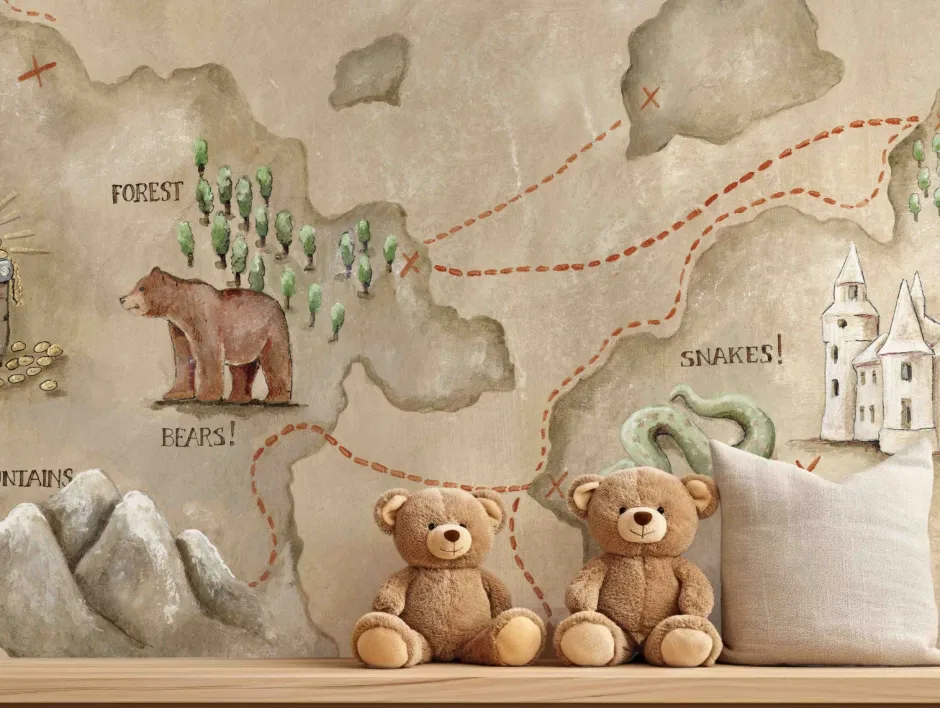 Online Behang Schatkaart Behang