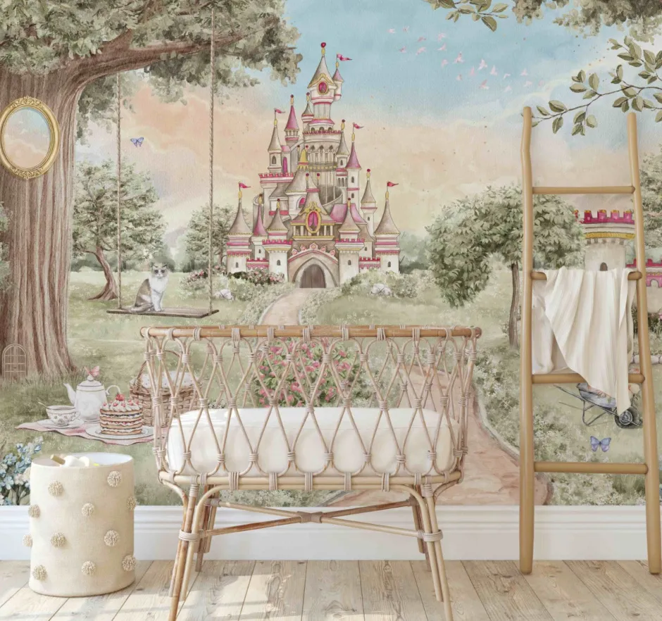 Behang Sprookjeskasteel Sprookjes|Behang