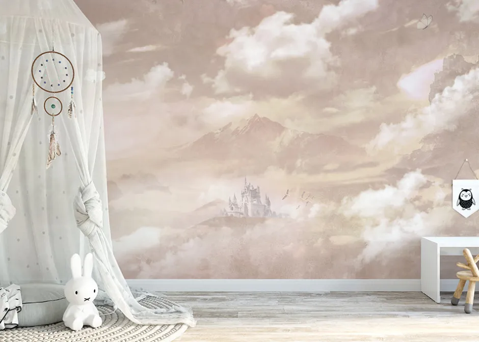 Online Behang Sweet dreams | Roze Behang