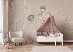 Online Behang Swimming Mermaids | Beige Sprookjes|Onderzee