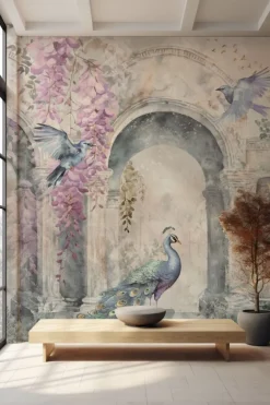 Hot Behang Vintage Garden Arch Dieren|Behang