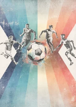 Online Behang voetbal | Mannen |  Blauw Sport|Behang