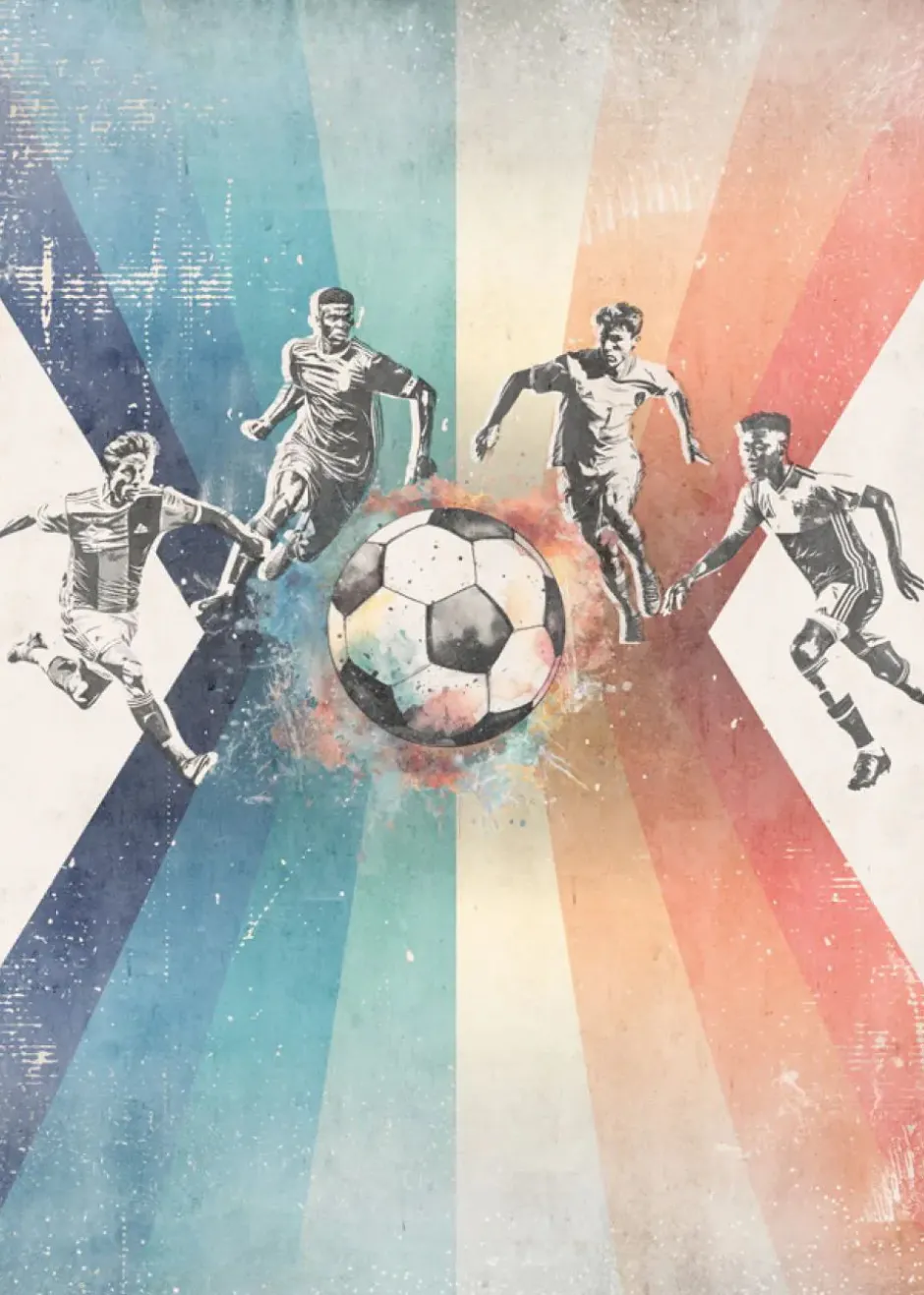 Online Behang voetbal | Mannen | Blauw Sport|Behang