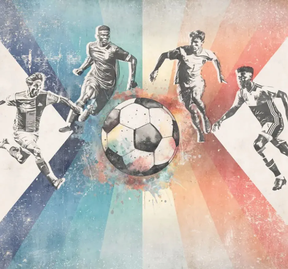 Online Behang voetbal | Mannen | Blauw Sport|Behang