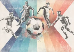 Online Behang voetbal | Mannen | Blauw Sport|Behang