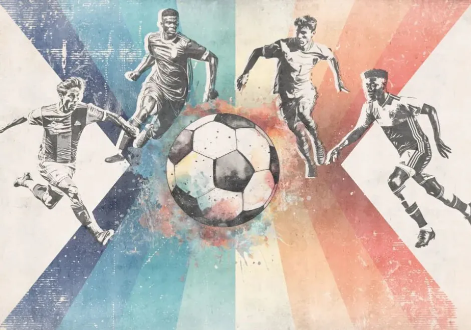 Online Behang voetbal | Mannen | Blauw Sport|Behang