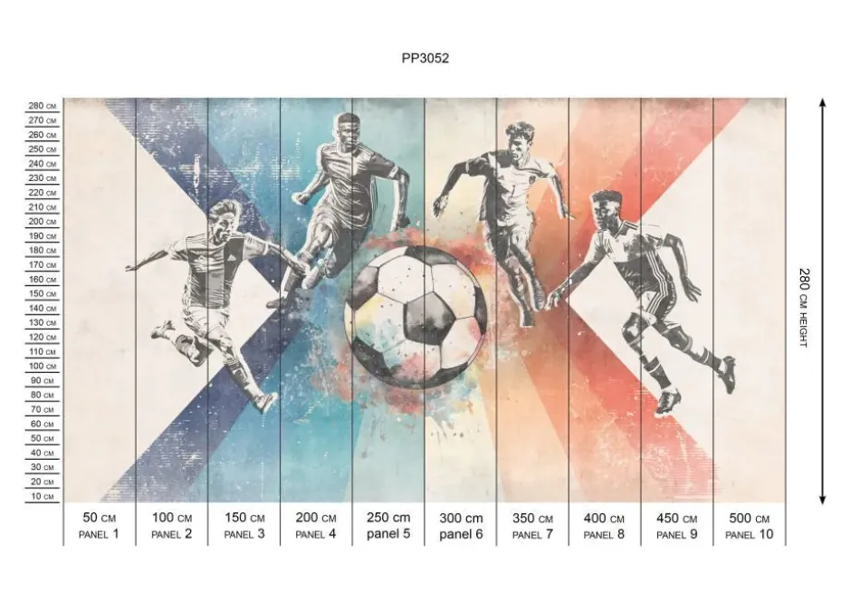 Online Behang voetbal | Mannen | Blauw Sport|Behang