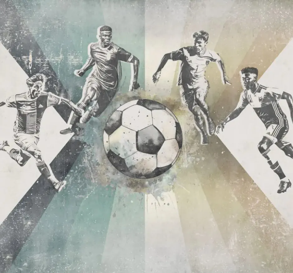 Discount Behang voetbal | Mannen | Groen Sport|Behang