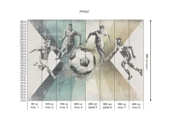 Discount Behang voetbal | Mannen | Groen Sport|Behang