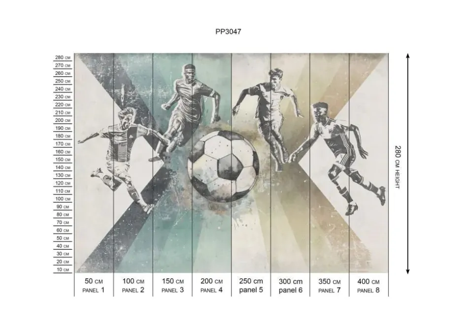 Discount Behang voetbal | Mannen | Groen Sport|Behang