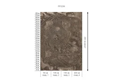 Sale Behang Wanderlust | Donkerbruin Behang