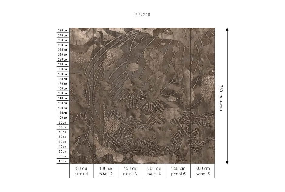 Sale Behang Wanderlust | Donkerbruin Behang