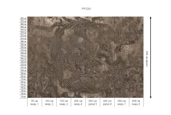 Sale Behang Wanderlust | Donkerbruin Behang