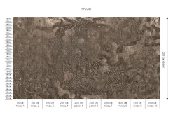 Sale Behang Wanderlust | Donkerbruin Behang