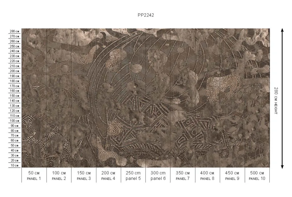 Sale Behang Wanderlust | Donkerbruin Behang