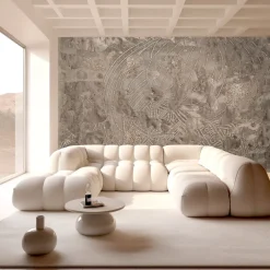 Discount Behang Wanderlust | Lichtbruin Behang