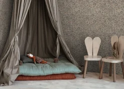 Behang Wild leopard | Taupe Behang