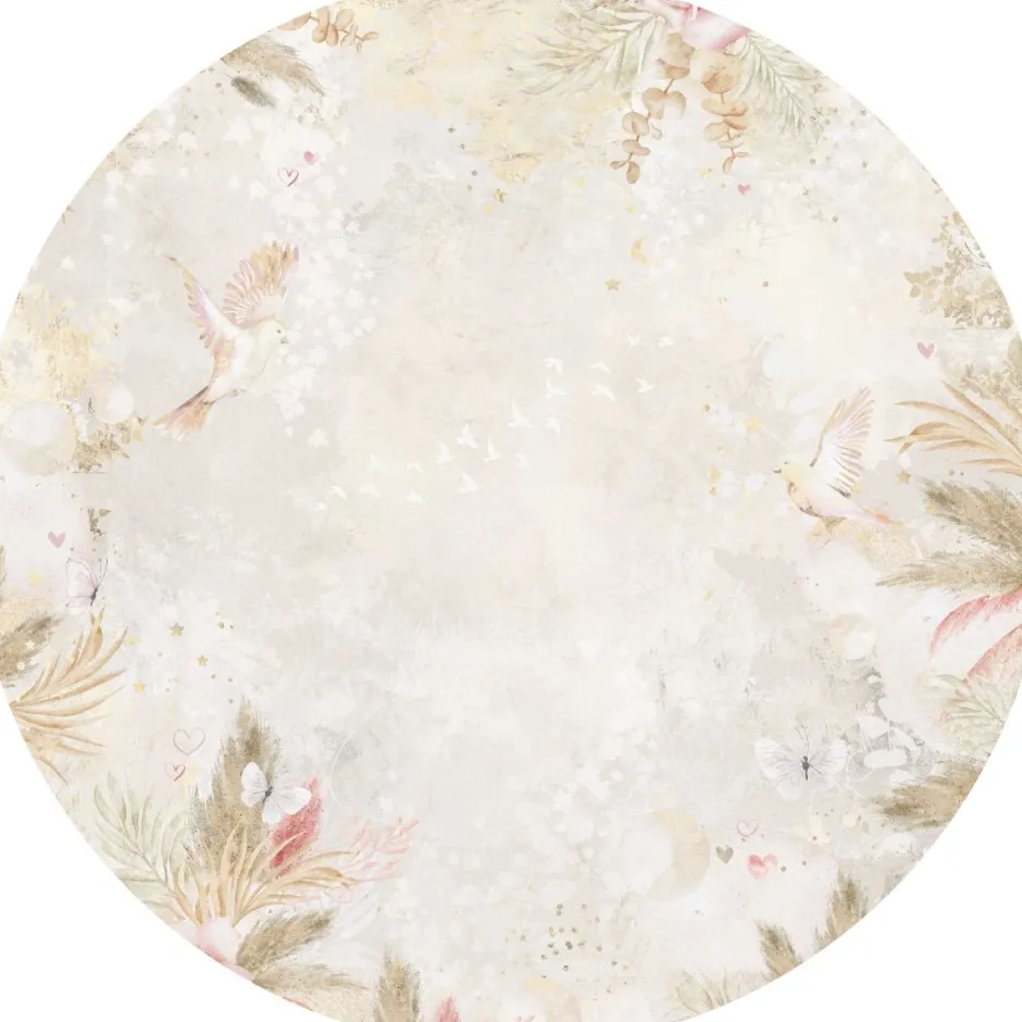 Clearance Behangcirkel Boho Feathers | 鈱€ 145 cm Behangcirkels