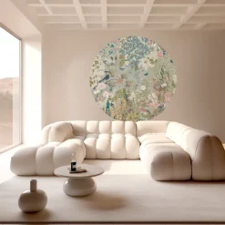Hot Behangcirkel Botanical Blossom | ø 145 cm Behangcirkels