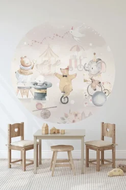 Outlet Behangcirkel Circus | Pastel | 鈱€ 145 cm Behangcirkels