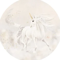 Clearance Behangcirkel Dreamy unicorn | Beige Behangcirkels