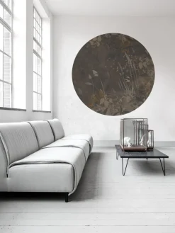 New Behangcirkel Golden Leaves | Donkerbruin Behangcirkels