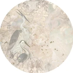 Clearance Behangcirkel Marble sky | Roze Behangcirkels