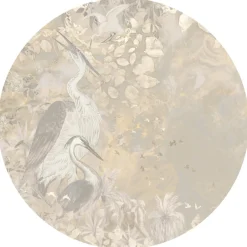 Clearance Behangcirkel Marble sky | Roze Behangcirkels