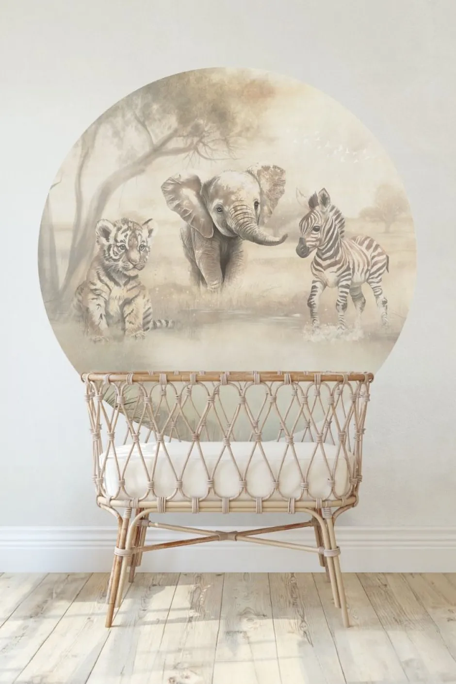 Online Behangcirkel Safari | Circle of Life Collection | 鈱€ 145 cm Behangcirkels
