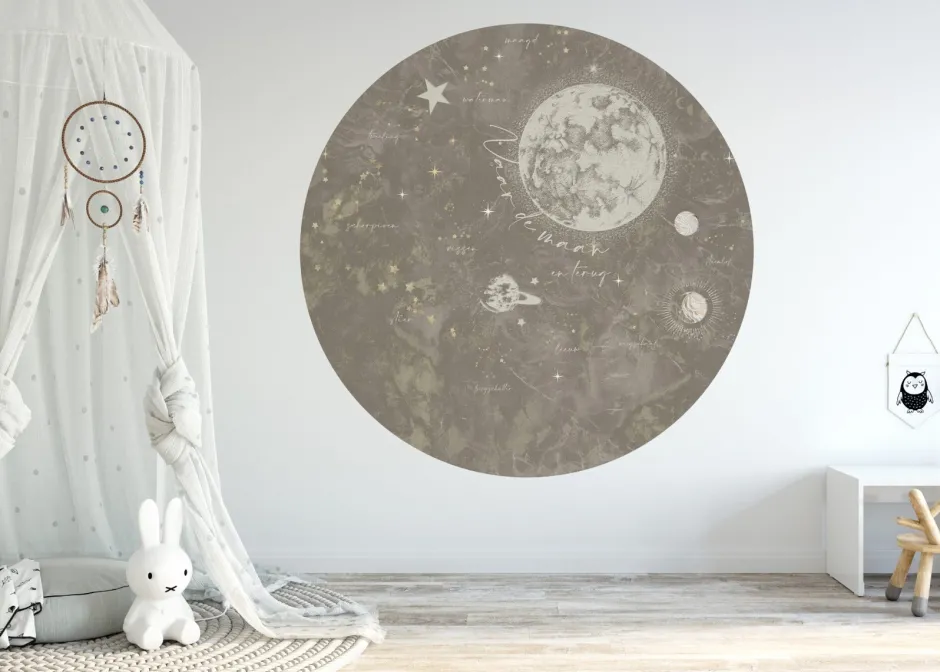 New Behangcirkel To the Moon Behangcirkels