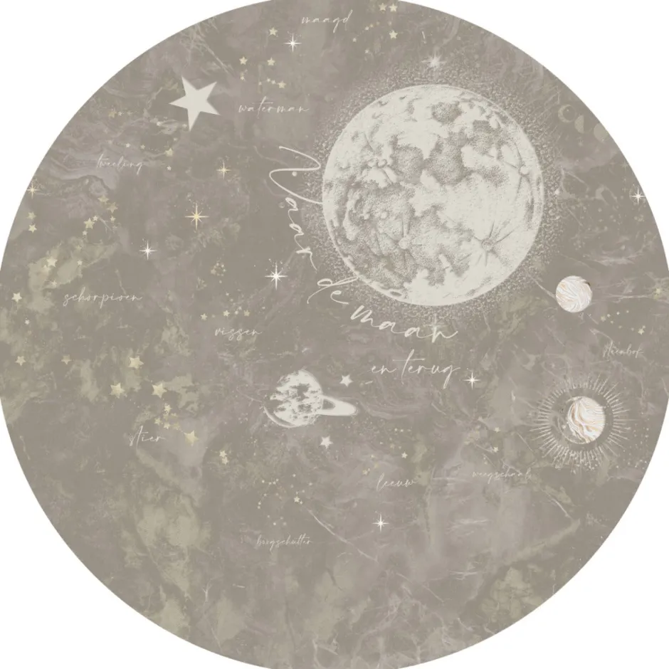 New Behangcirkel To the Moon Behangcirkels
