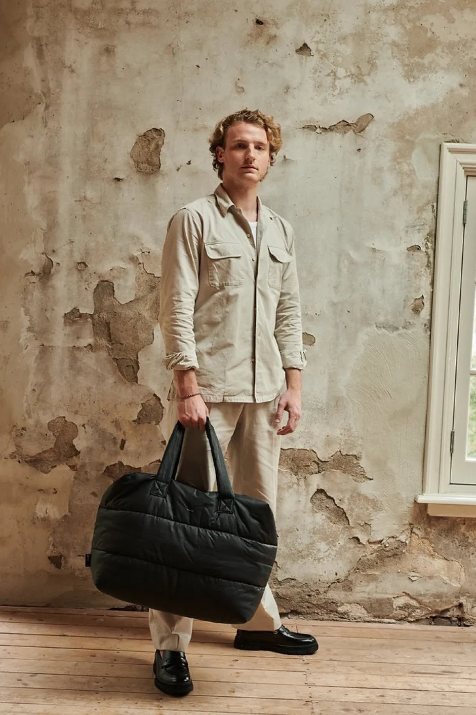 Outlet Big puffy weekend Bag Camill | Black | DAMES Tassen