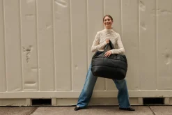 Outlet Big puffy weekend Bag Camill | Black | DAMES Tassen