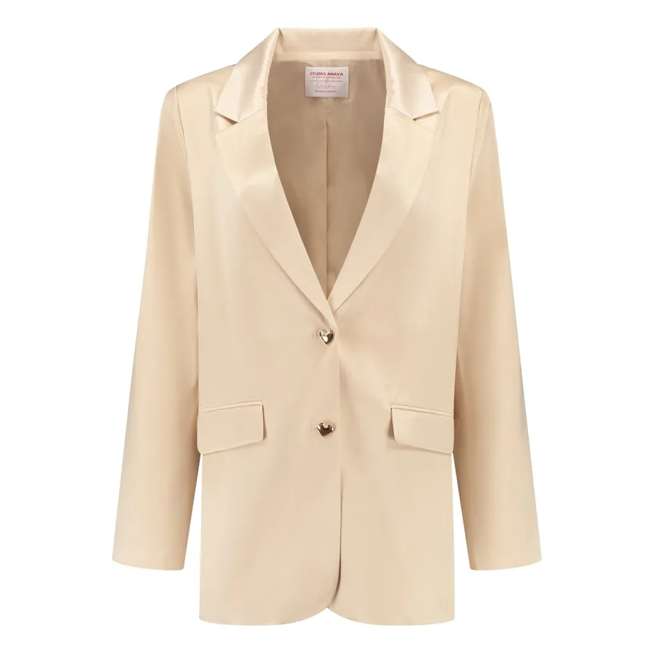 Outlet Blazer The Wedding Planner | Shimmer satin | DAMES Co-ords|Blazers & Gilets