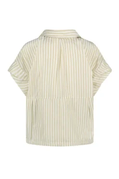 Hot Blouse Catalina stripes | Off-white/sand | DAMES Blouses