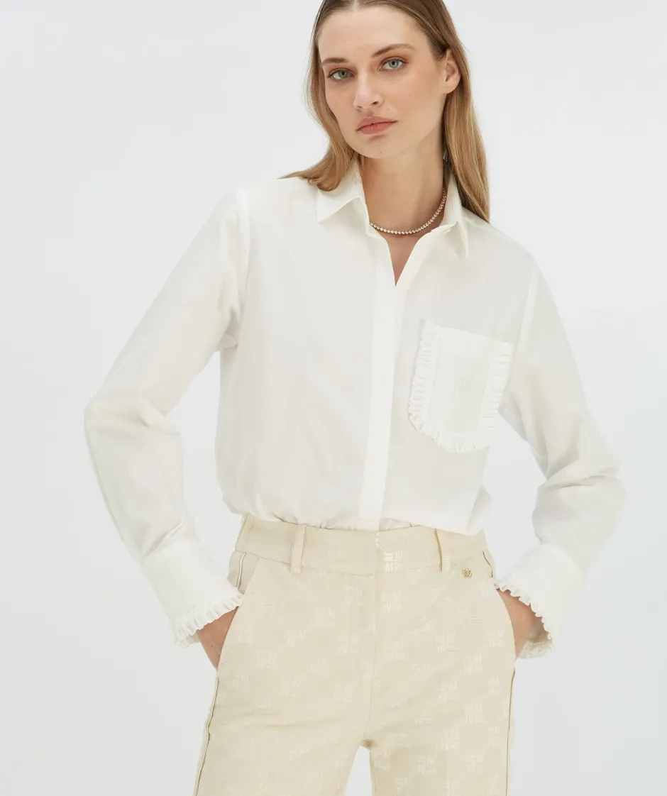 Discount Blouse Jennie | Off-white | DAMES Basics|Blouses