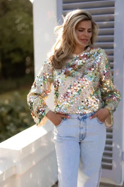 Online Blouse Sparkle | Multi print | DAMES Co-ords|Blouses